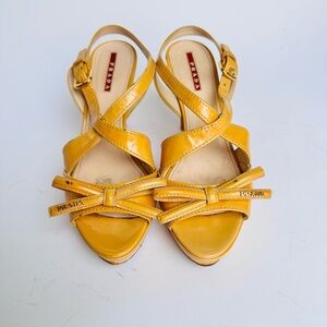 Prada Women's Mustard Yellow Sandals